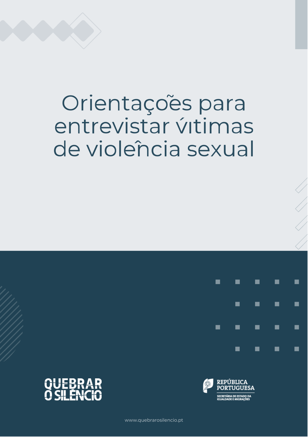 Orientações para entrevistar vítimas de violência sexual