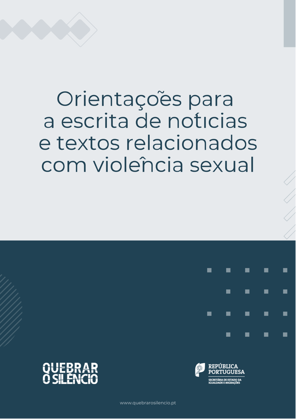 Orientações para escrita de notícias e textos relacionados com violência sexual